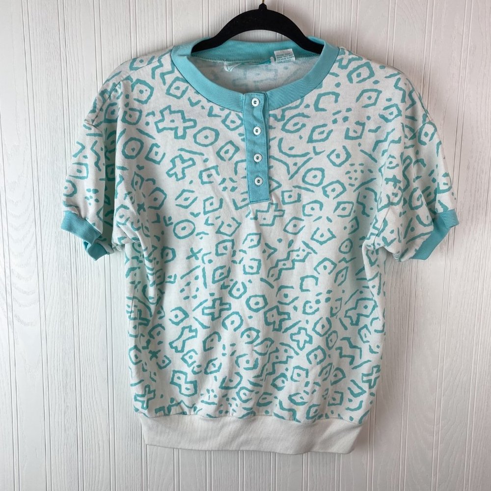 Goola Gong Vintage Short sleeve top size small 90's‎
